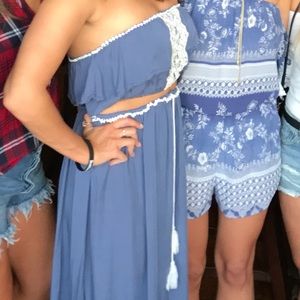 Two piece, strapless dress